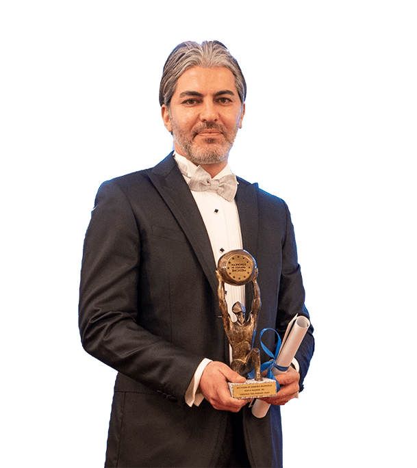 Dr.Serkan Aygın who has been granted 'Europe's Most Successful Hair Transplant Doctor' award